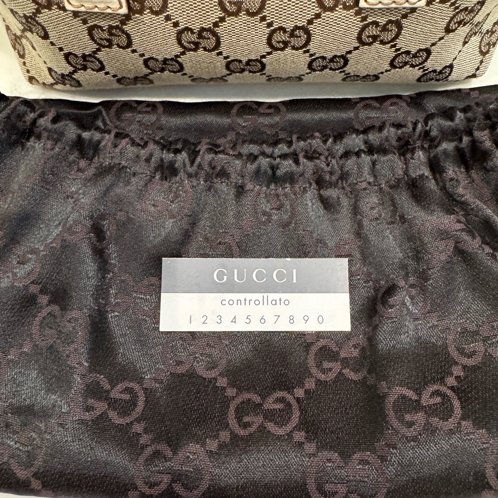 Gucci Beige GG Print Monogram Canvas Mini Handbag - Picture 16 of 16